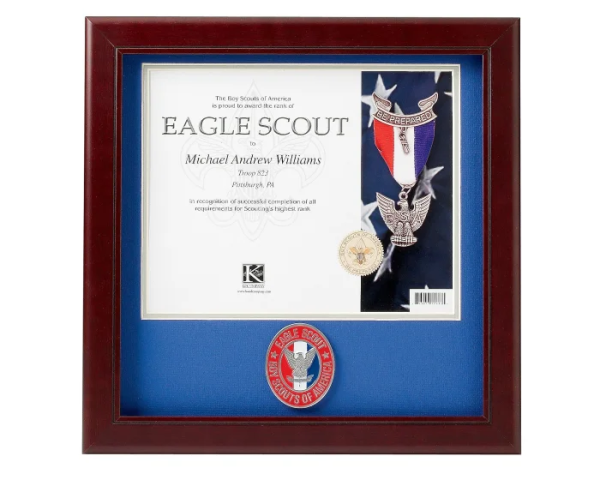 Eagle Scout Certificate Frame, 12 X 12