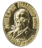 Diamond medal for James E. West award.